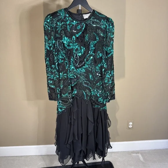 wrapped black pearl dress Black - Black Dress with Pearl Straps